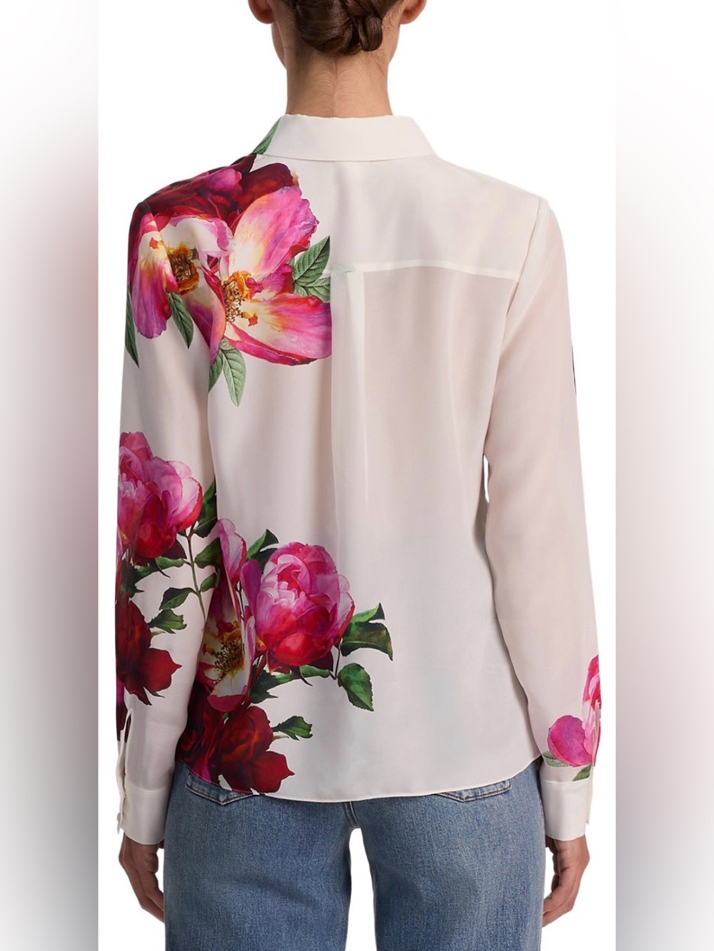 Alice + Olivia Willa Placket Top - Picture 3 of 10